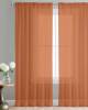 Light cream color tissue polyester transparent fabric readymade curtains